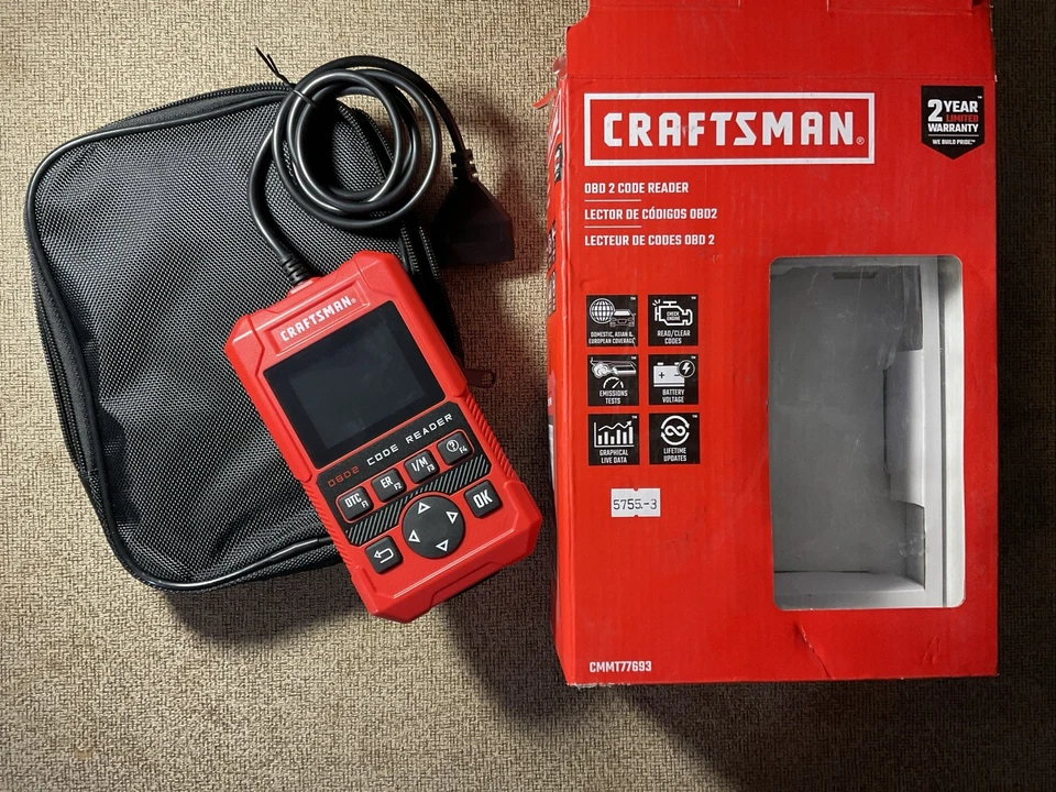 Craftsman CMMT77693 OBD 2 Lector de Código Mecánico Automotriz Computadora Diagnóstico OB Foto 1 de 4