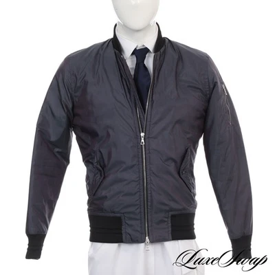 LNWOT John Elliott Made in USA Blue Purple Iridescent MA-1 Bomber Jacket Coat 1 - Image 1 of 4