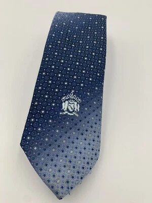 CORBATA ABSTRACTA VINTAGE OLEG CASSINI AZUL CLARO/AZUL OSCURO ENVÍO GRATUITO Foto 1 de 2