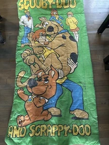 Rare Scooby And Scrappy Doo Sleeping Bag 1974 Hanna Barbara - Picture 1 of 7