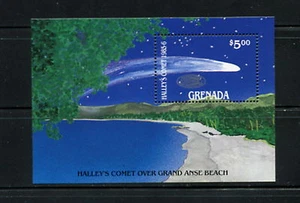 E865 Granada 1986 cometa espacial Halley hoja MNH    - Imagen 1 de 1