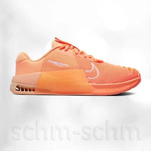 $140 WOMENS NIKE METCON 9 AMP TOTAL ORANGE SIZE 10 DZ2539 800 NEW - Picture 1 of 4