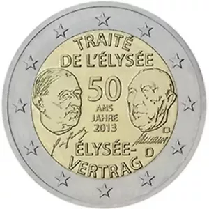 2 € Deutschland 2013 " 50 Jahre Elysee-Vertrag " stgl. D München - Bild 1 von 1
