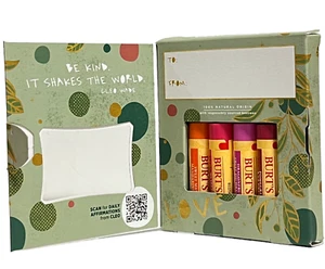 Burts Bees x Cleo Wade 4pc Fruit Mix Lip Balm Gift Box Orange Watermelon Pom - Picture 1 of 11