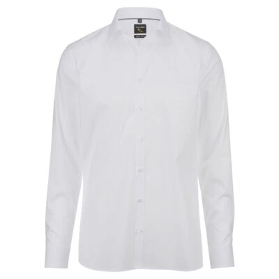 Olymp Super-Sottile Camicia Nr. 6 Bianco Tinta Unita 0466 64 00 - Immagine 1 di 2
