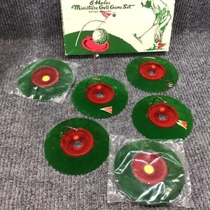 Vintage 6 Holes Miniature Golf Game Set Putting Improver Made in Japan 1950s 60s - Picture 1 of 14
