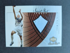 2002-03 UD Sweet Shot KEITH VAN HORN Nets Gray Jersey Piece Card # KV-J