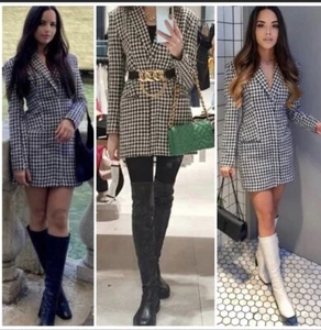 NWT ZARA AW21 STRUCTURED BLAZER DRESS 2144/354 - Picture 1 of 12