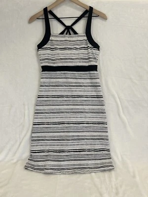 Soybu Mujer’s Vestido Activo M Negro Blanco Atlético Yoga Correr Informal Elastizado Foto 1 de 4