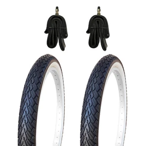 2x 20 Zoll Fahrradreifen Weisswand 20x1.75 KUJO 47-406 m. 2x Schlauch DV - Bild 1 von 5