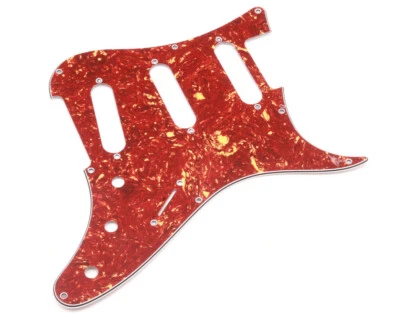 CRAZYPARTS Red Tortoise Celluloid 4-Ply Pickguard for PRS® Silver Sky USA