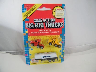 1989 NIP FUNRISE MICRO ACTION BIG RIG TRUCKS CARNATION HIGHWAY HAULER REPLICA - Image 1 of 4
