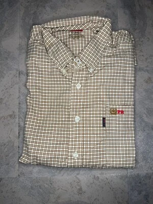 NWT Cinch WRX FR Mens Lg Plaid Button Down Long Sleeve Shirt APTV 8.5 HCR 2 2112 - Image 1 of 2