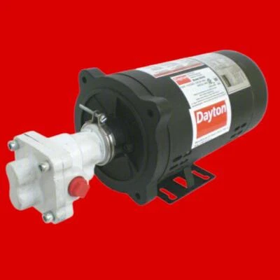 Dayton 6DHH9 Rotary Gear Pump: Cast Iron, 115/230V AC, 1/2 in NPT, 1/2 in NPT, 4 - Image 1 of 4