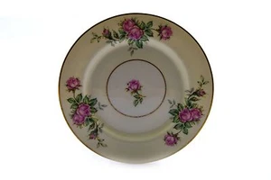 Royal Cathay Classic Rose Ivory Pink Roses Salad Plate - Picture 1 of 3