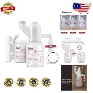 Profesional 64 oz. Sistema de trampa Gleco - Cumple con los estándares de plomería de EE. UU. - Imagen 1 de 11