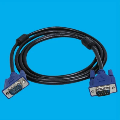 1x VGA Kabel 3M Lang Svga D - Sub Stecker 15 Polig PC Zu TFT LCD Monitor TV - Bild 1 von 4