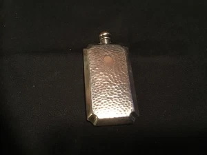 BOTTIGLIA PROFUMO PIATTO ARGENTO ARTE ARTIGIANATO ANTICO - Foto 1 di 4