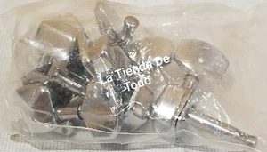 6 CLAVIJAS DE AFINACIÓN DE GUITARRA CROMADAS LECTURA - Imagen 1 de 5