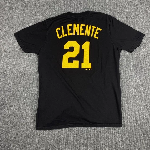 Pittsburgh Pirates Roberto Clemente Shirt Youth Large 14/16 Majestic Cover