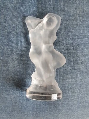 Statuette LALIQUE  LE FAUNE . Couple enlacé cristal . Lire l'annonce ! - Photo 1/4