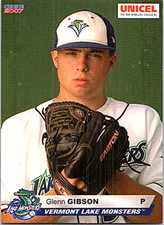 2007 Choice Vermont Lake Monsters Minor League Baseball #11 Glenn Gibson