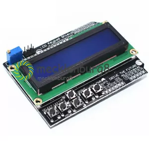 1602 LCD with Keypad Shield Board Blue Backlight for Arduino Duemilanove Robot - Bild 1 von 4