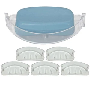 5 Pc Soap Dish Replacement Recessed Wall Holder Bar Saver Tray Bath Shower Rack - Picture 1 of 1