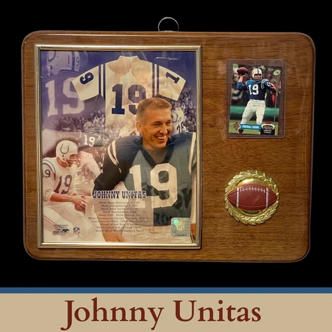 JOHNNY UNITAS #19 Wall Plaque Cover