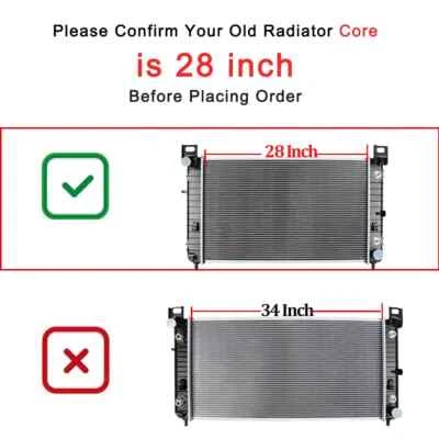 Radiador de 28"" para Chevy Silverado Suburban Tahoe GMC Sierra Yukon 4,3 4,8 5,3 L Foto 1 de 3