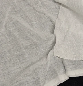 Weißer hauchdünner Baumwollstoff - 60" x 52" - Bild 1 von 6
