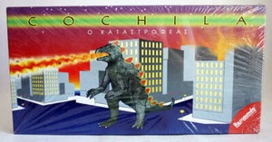 RARE VINTAGE 1997 COCHILA GODZILLA GREEK BOARD GAME BY REMOUNDO NEW SEALED MISB! - Picture 1 of 8