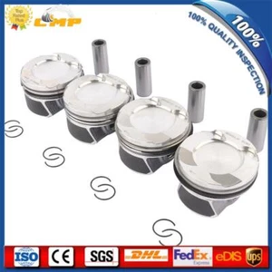 4x Piston & Rings Set 84mm Φ22mm CR10:1 N20 N26 2.0T For BMW 320i 328i 428i 528i - Picture 1 of 7