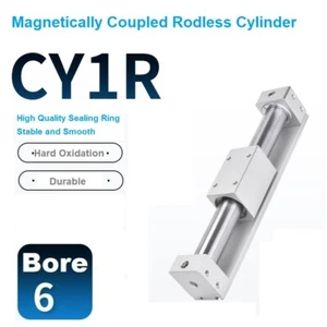 Pneumatic Bore6mm RMT Magnetic Couple Rodless Cylinder CY3R/CY1R6-10-15-20-25-32 - Picture 1 of 18
