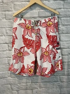 Bañador Abercrombie & Fitch Para Hombre Rosa Floral Estampado Hawaiano Talla 33 - Imagen 1 de 5
