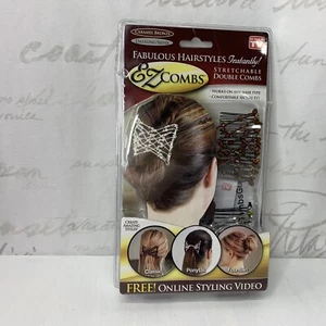 EZ Combs Caramel Bronze/Dazzling Silver As Seen On TV  NEW - Picture 1 of 6