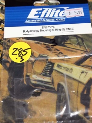E-FLITE EFLH2226 = DAMPENER / CANOPY O-RINGS : BMCX / MSR (NEW) - Image 1 of 2