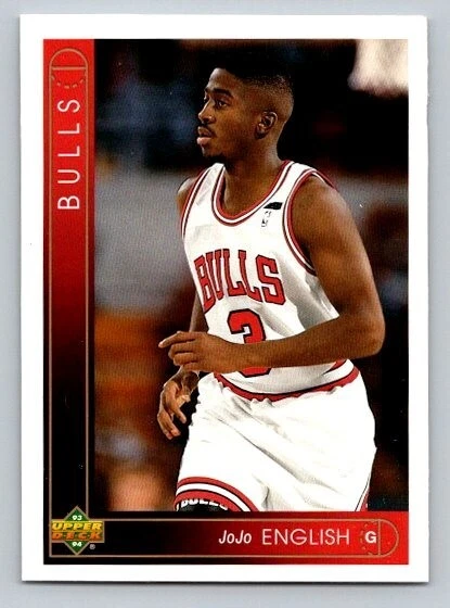 1993-94 Upper Deck Jo Jo English #415 Rookie RC Chicago Bulls - Image 1 of 2