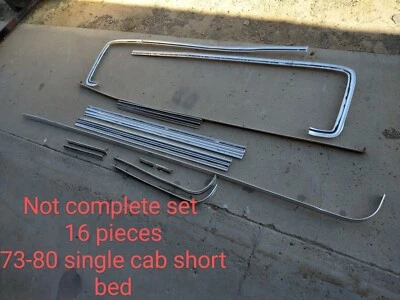 Camión Chevy 1973-1980 cabina simple platón corto varios molduras OEM Foto 1 de 4