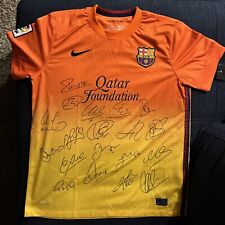 Barcelona Hand Signed Autographed Jersey 2012 W/coa.