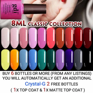 gdi nails UV/LED Soak Off Gel Nail Polish Classic Colors UK SELLER