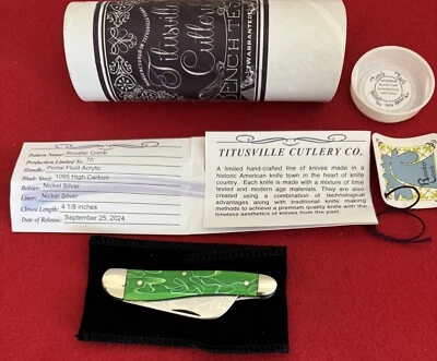 Titusville Cutlery Portal Fluid Acrylic Rooster Comb Farmer Knife  1 Of 70 U - Image 1 of 3
