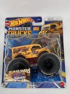 HOT WHEELS 2023 MONSTER TRUCKS HWMT BACK TO BASICS DAIRY DELIVERY MONSTER TRUCK - Bild 1 von 2