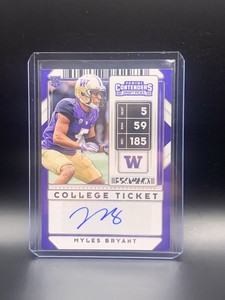 2020 Panini Contenders Draft Picks - College Ticket Autographs Draft Ticket Blue