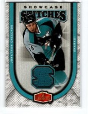 2006-07 Flair Showcase Stitches #SSJC Jonathan Cheechoo