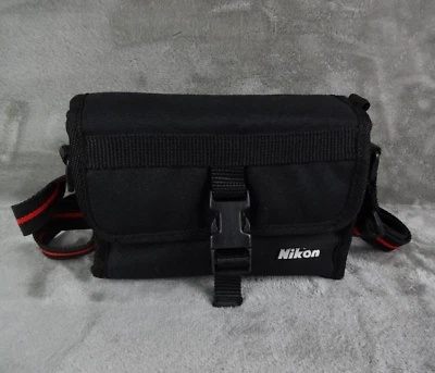 Genuine Nikon Carrying Case Bag Black W/Shoulder Strap EUC - Image 1 of 4