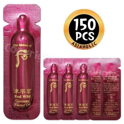 The history of Whoo Red Wild Ginseng Facial Oil 1ml x 150pcs (150ml) Sample New - image 1 of 4