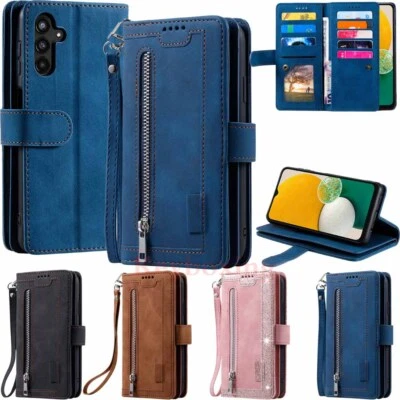9 Card Holder Wallet Leather Case Cover For Samsung A13 A23 A33 A53 A14 A34 A54 - Image 1 of 4