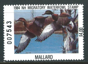 Bigjake: NH2, $4.00 Mallards, 1984, New Hampshire - Picture 1 of 1
