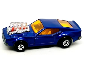 Matchbox Lesney "Rolamatics" 10 Mustang Piston Popper en azul oscuro, ¡como nuevo! - Imagen 1 de 3